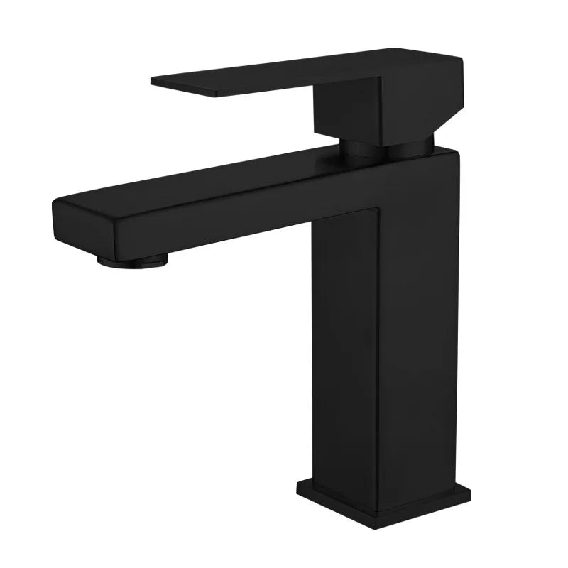 Decorbites™ Gebürsteter Gold Waschbeckenarmatur Einhebelmischer für kaltes und warmes Wasser Aufsatzmontage