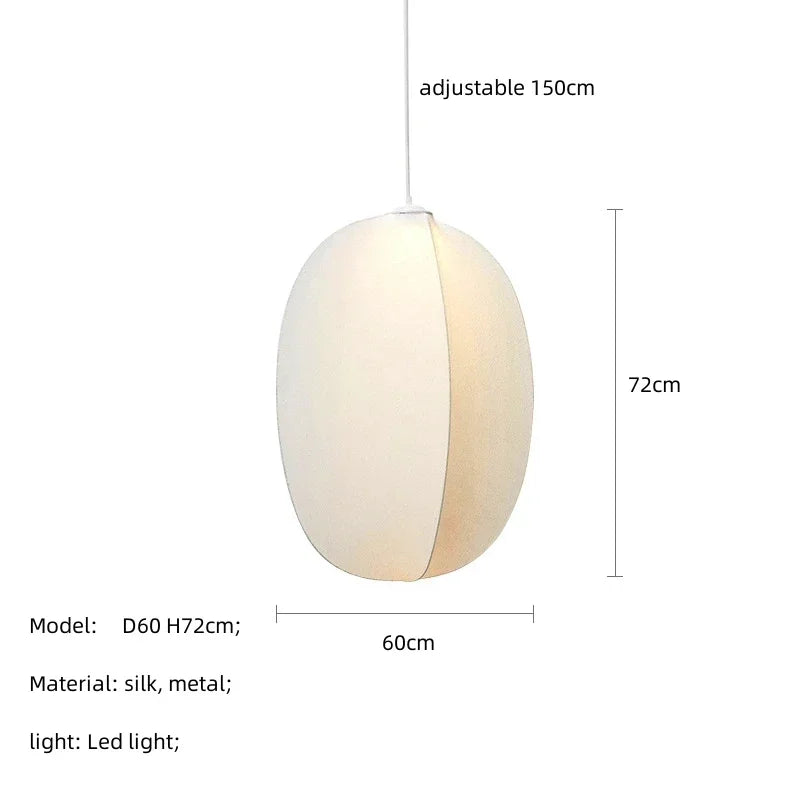 Decorbites™ Japanische Seidenanhängerlampen für Wabi-Sabi-Nordische Kronleuchter und Heimdekoration