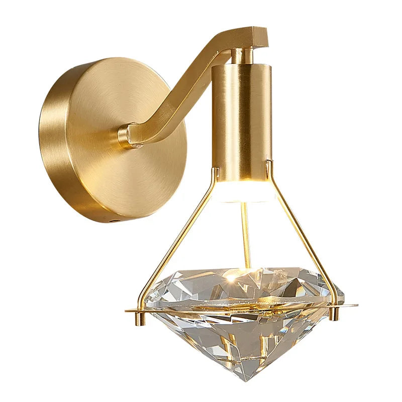 Decorbites™ Kristall-Diamant-Wandleuchte: Moderne nordische Luxusbeleuchtung für Schlafzimmer & Wohnzimmer