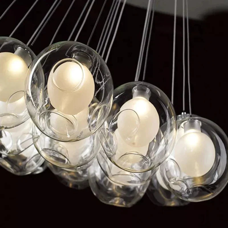 Decorbites™ Glas-Kugeln-LED-Kronleuchter: Moderne nordische Stilbeleuchtung für die Haushaltsdekoration