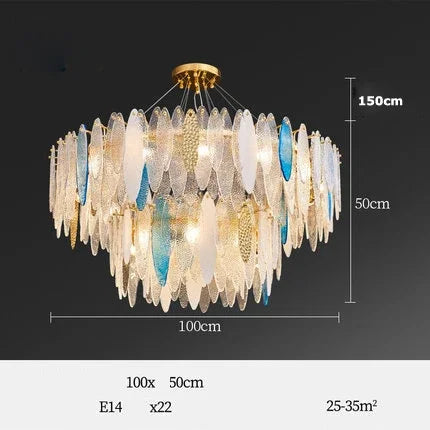 Decorbites™ Gold LED Glas-Lüster für Esszimmer Wohnzimmer Schlafzimmer_Hauptschlüsselwort: Pendelleuchten