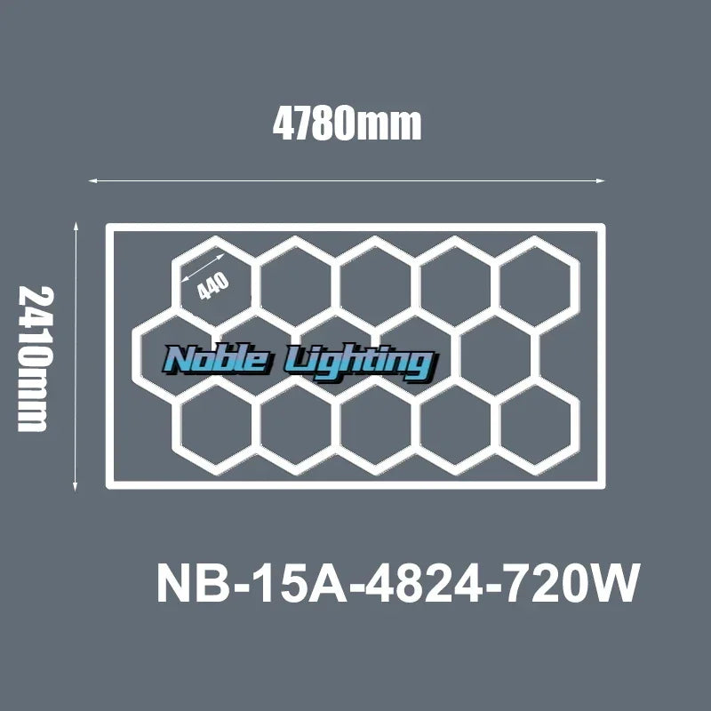 Decorbites™ Sechseck-LED-Deckenleuchte für Friseursalon und Garage-Haarsalon