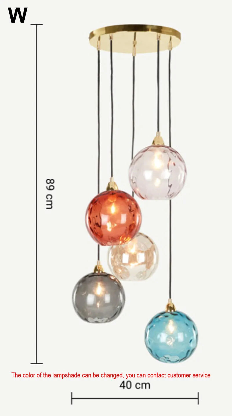Decorbites™ Glas-Kugelluster-Hängeleuchten - Modernes nordisches Design für Küche, Schlafzimmer oder Restaurant
