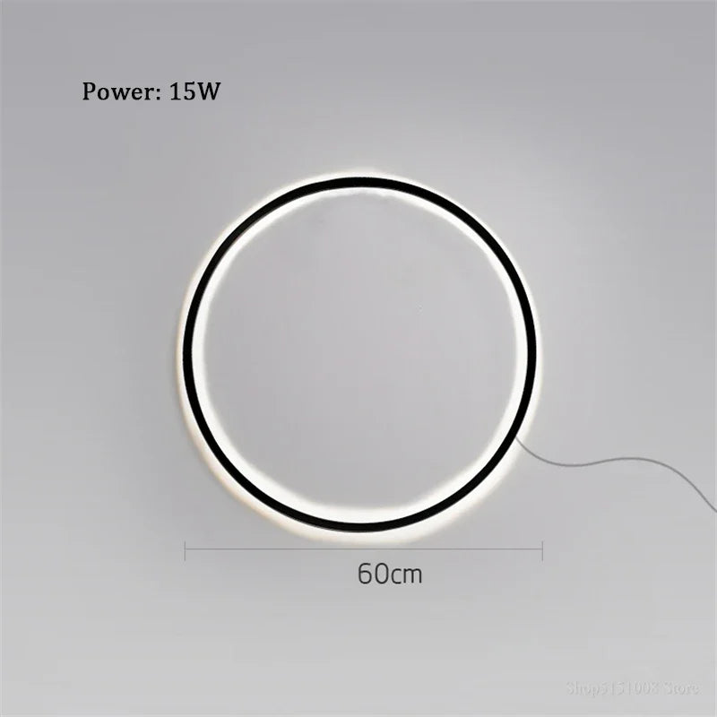Decorbites™ Designerring LED Wandlampe: Minimalistische nordische Dekorlampe für die Atmosphäre im Wohnzimmer.