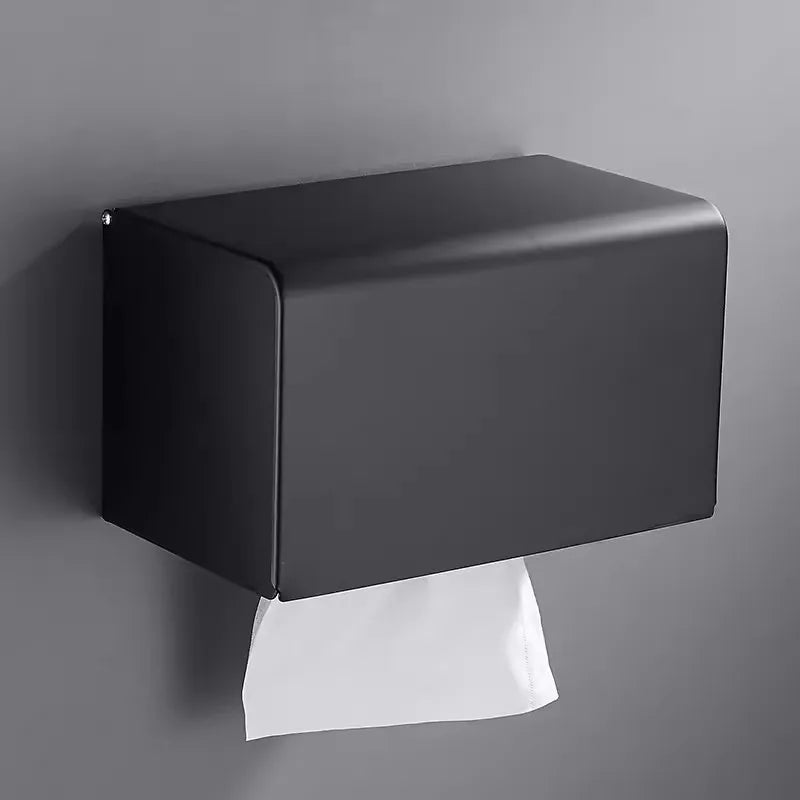 Decorbites™ Schwarzer Geätzter Aluminium-Bad-Toilettenpapierhalter Toilettenpapierrollenhalter
