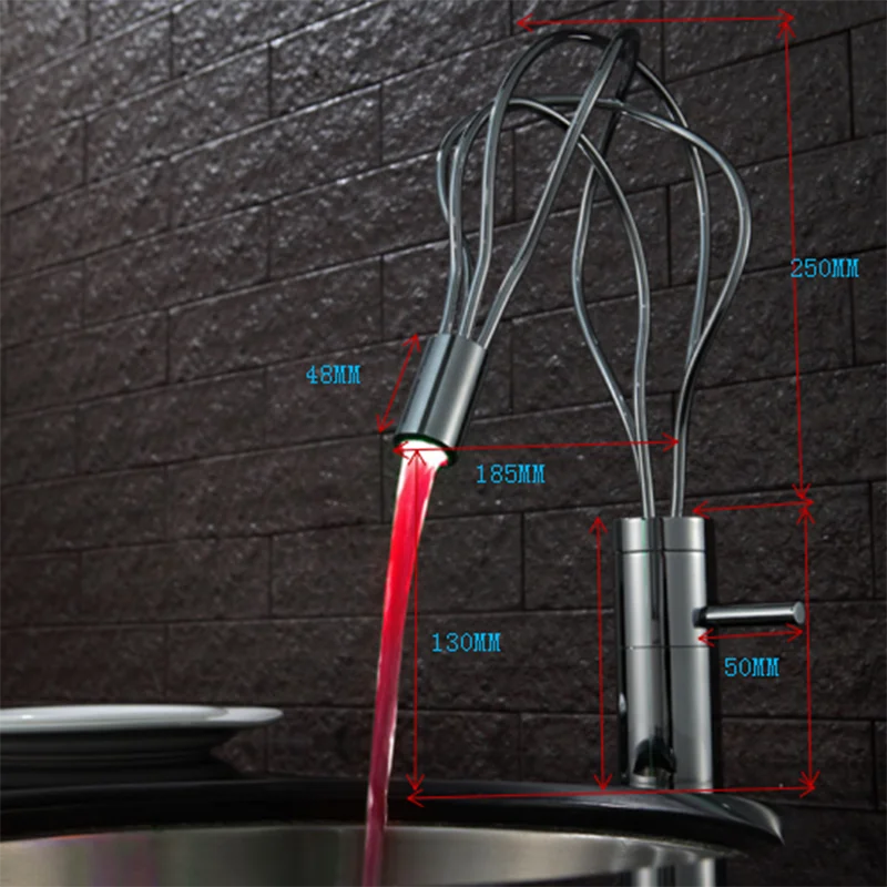Decorbites™ LED-Wasserfall-Waschbeckenarmatur Chrom Einhebelmischer