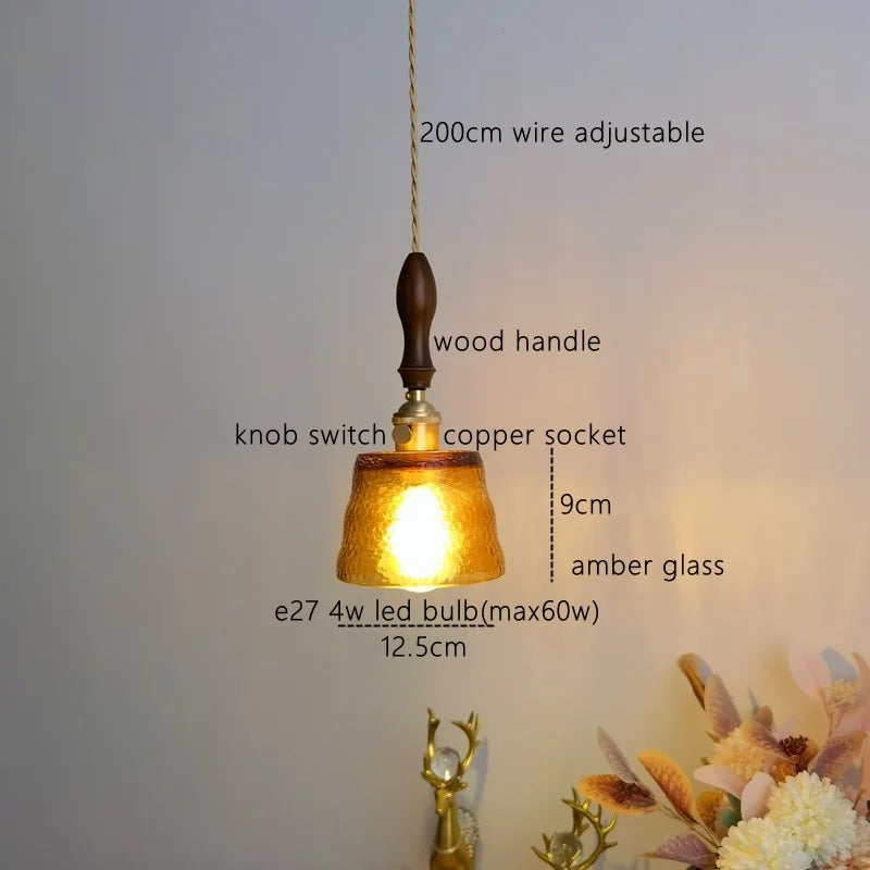 Decorbites™ Bernstein-Hängeleuchte: Nordisches Kupfer-Hängeleuchte für moderne Heimdekoration