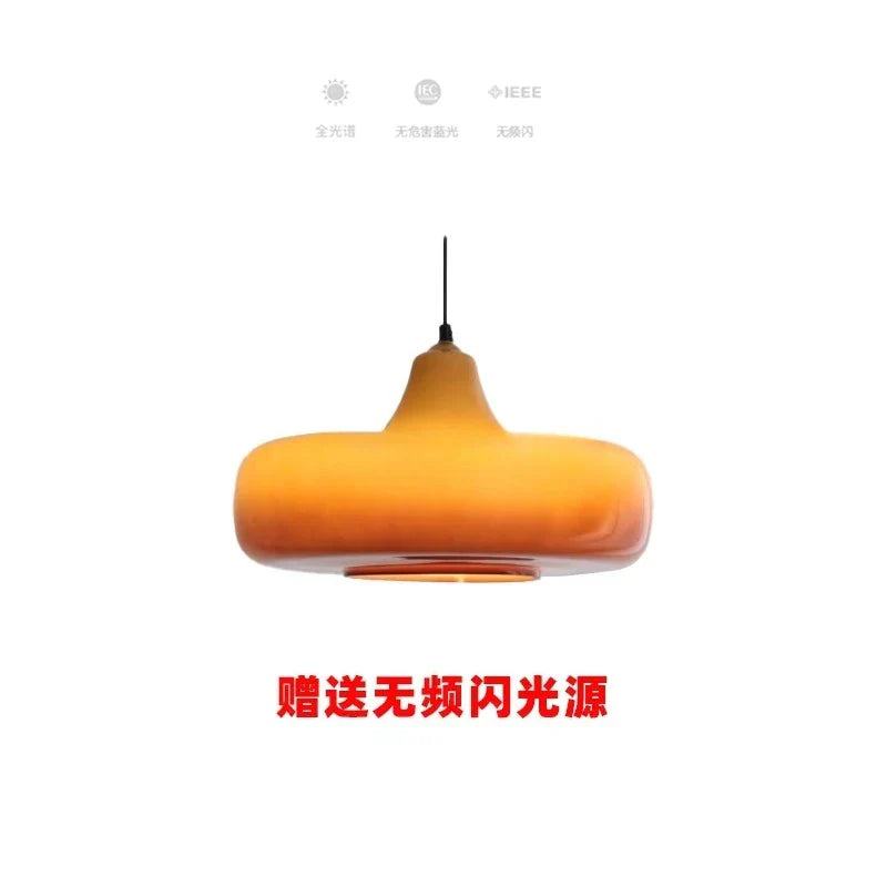 DecorBites™ Glass Pendant Lights LED E27 Minimalist Hanging Lamp for Dining Room