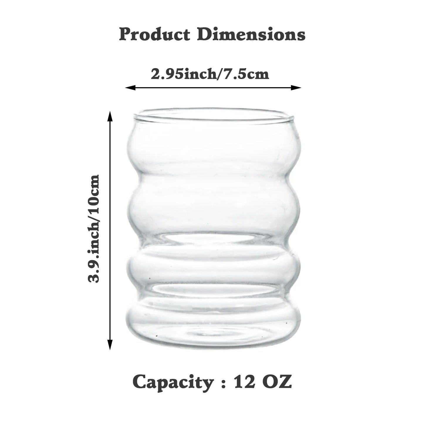 Decorbites™ Kreatives Styling-Glas Trinkgeschirr - 300 ml Fassungsvermögen | Perfekt für Cocktails, Latten