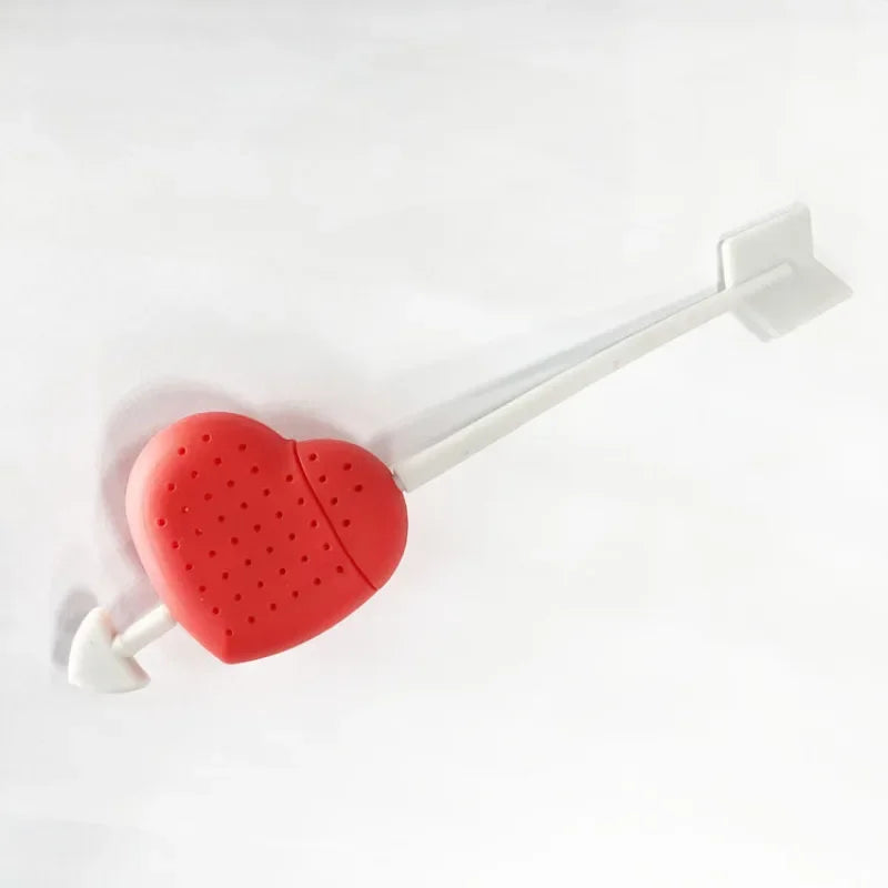 Decorbites™ Herz-Teeaufgussbehälter, Teekannen-Zubehör, ungiftiges lebensmittelechtes Plastik