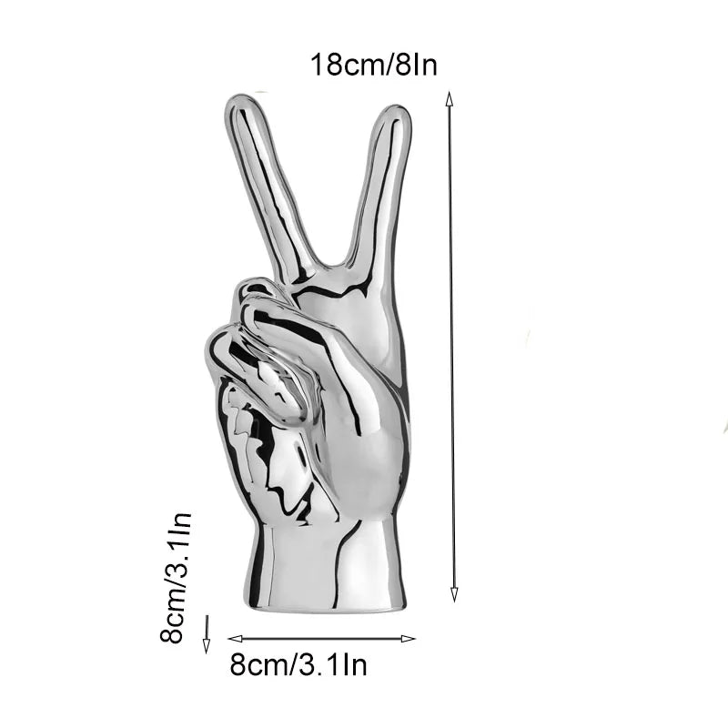 Decorbites™ Hand-Liebesgeste-Figur Skulptur für Zuhause und Schreibtisch-Dekoration