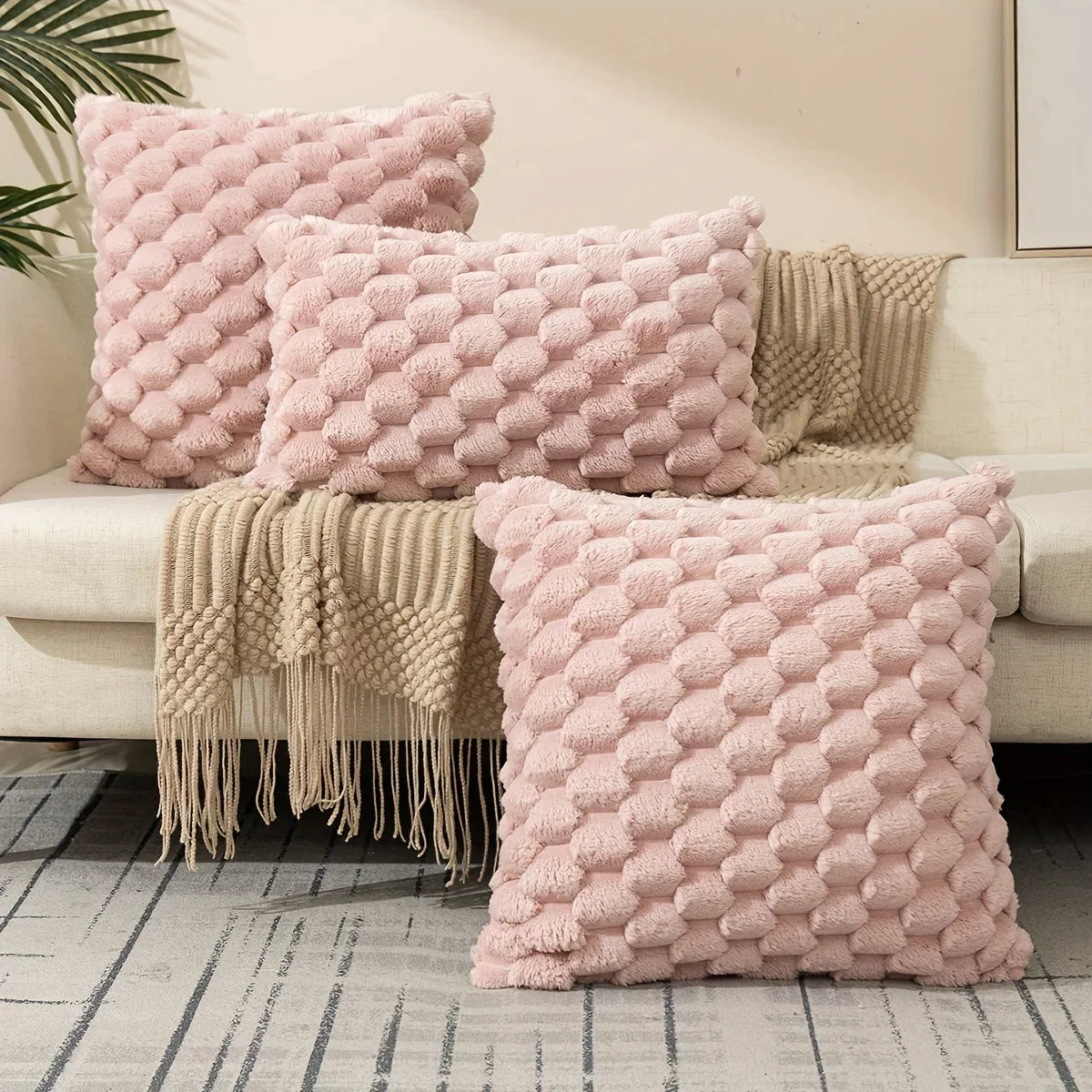 Decorbites™ Strick-Dekorations-Kissenbezüge Weiches modernes Kissen für Wohnzimmer-Sofa