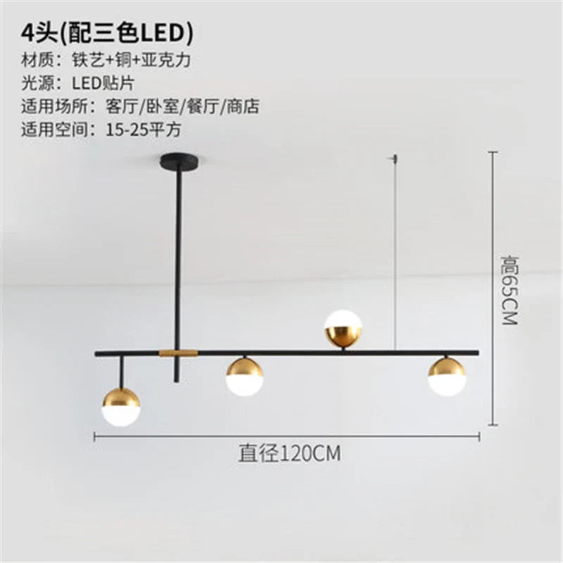 Decorbites™ Glas-Kugelleuchter Moderne LED-Hängeleuchte