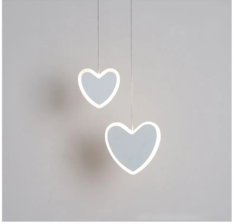 DecorBites™ Heart Blossom Butterfly LED Chandelier for Children's Room