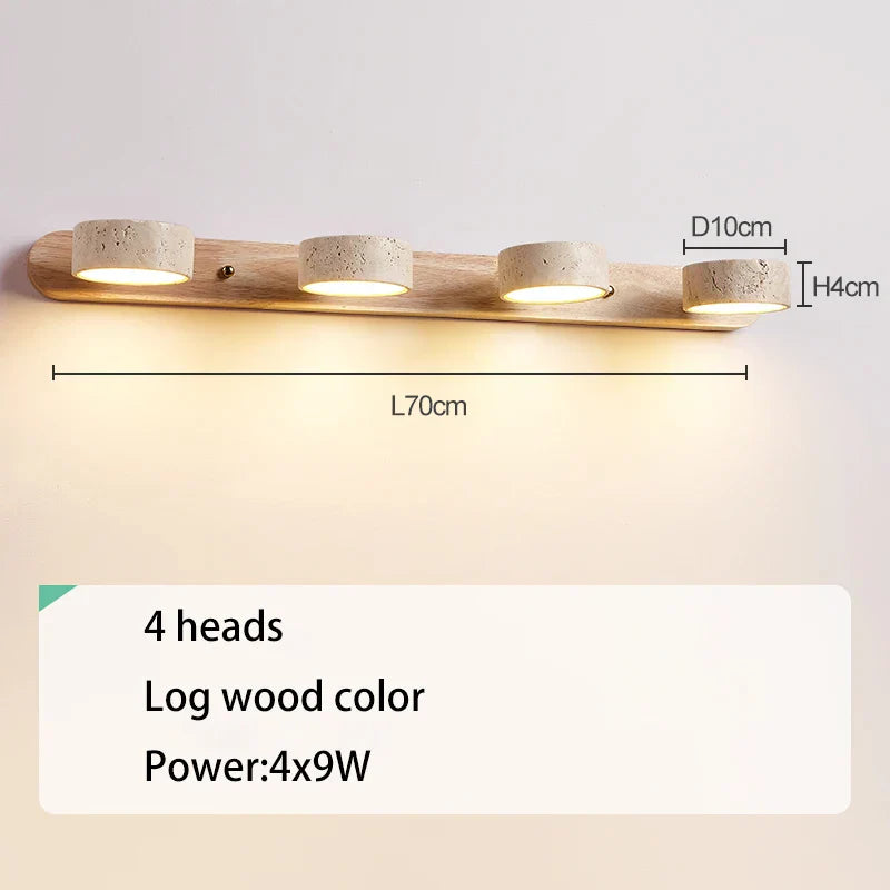 Decorbites™ Japanisches Retro-Steinwand-Spiegel-Licht für Badezimmer und Frisiertisch