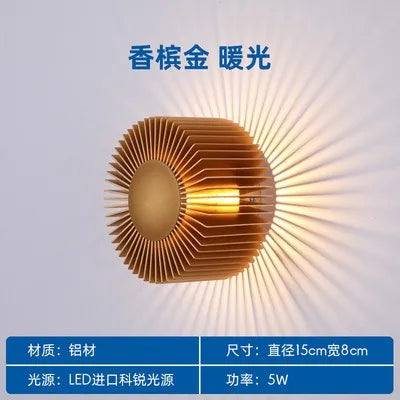 Decorbites™ LED Aluminium Wandlampe: Modernes minimalistisches Kunst-Dekor für Wohnzimmer, Schlafzimmer, Hotel