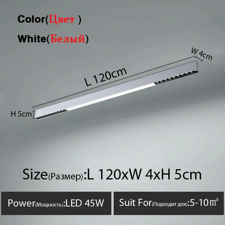DecorBites™ LED Linear Ceiling Lamp for Living Room, Dining Room, Bedroom - Minimalist Design