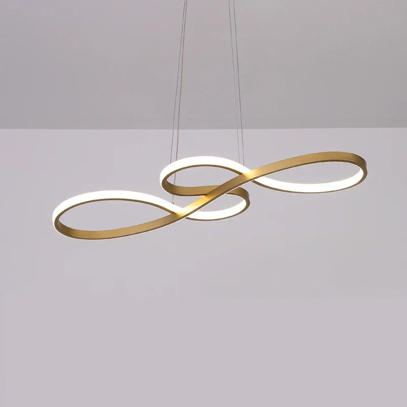 Decorbites™ Gold LED Kronleuchter: Moderner nordischer Pendelleuchter für Esszimmer, ideal für Küche, Bar, Büro.