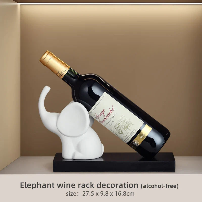 Decorbites™ Elefanten-Weinregal-Tischdekoration Heimdekoration Skulptur Handwerks-Kunst