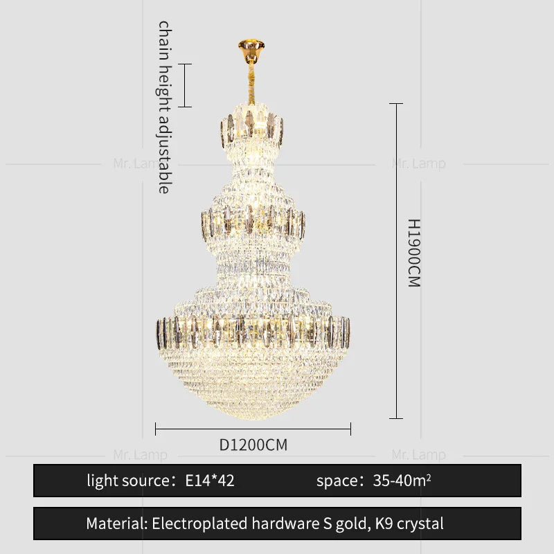 Decorbites™ Kristall-Leuchter: Postmoderne Lichtluxus für Hotel-Lobby, Villa und Duplex-Etagen