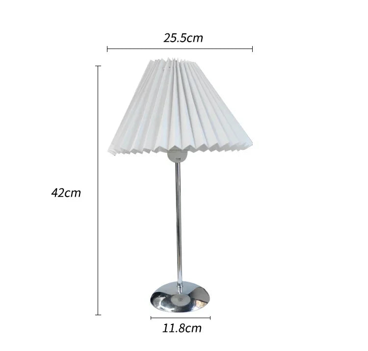 Decorbites™ verstellbare geplisserte Tischlampen: Moderne nordische Retro LED-Schreibtischlampe für Wohnzimmer, Schlafzimmer.