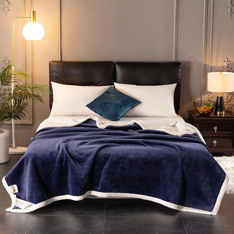 Decorbites™ Zweilagiges Samt-Sofadecke: Luxuriös warm & hautfreundlich