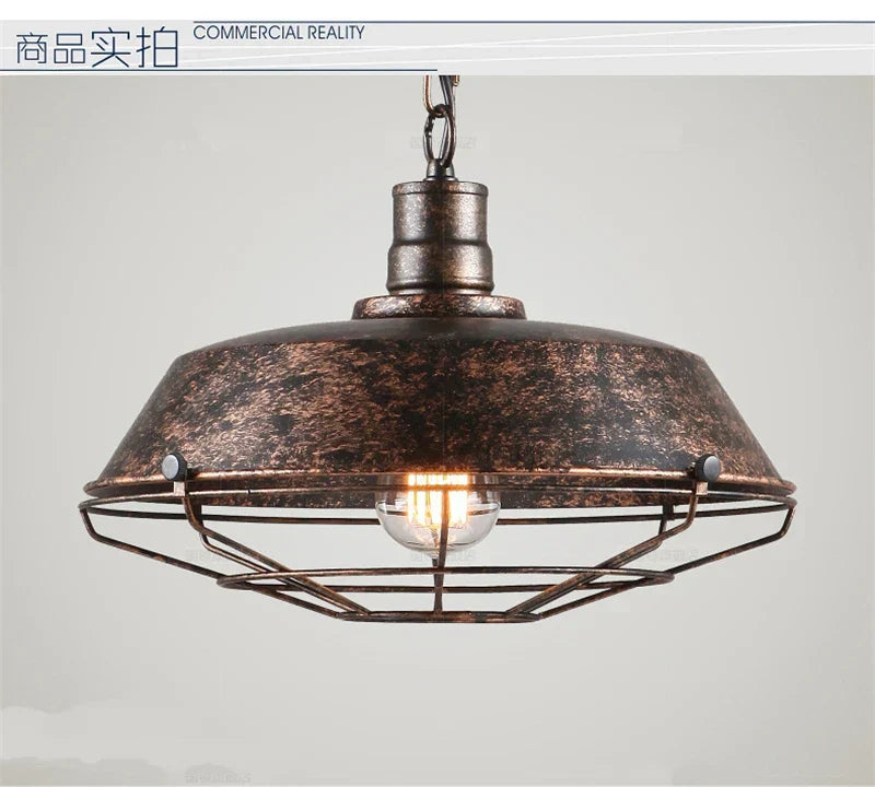 Decorbites™ Eisen-Hängeleuchten für Esszimmer, Café, Bekleidungsgeschäft – Industrieller Retro-Loft-Stil