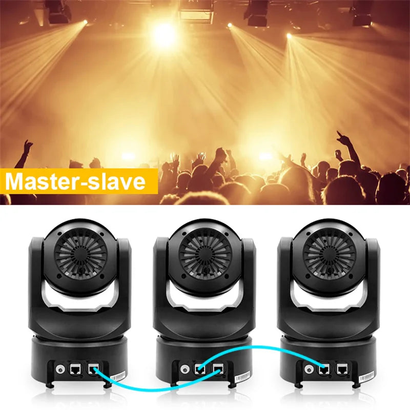 DecorBites™ 300mW RGB Moving Head Laser Light - DMX512 Club KTV Disco Animation