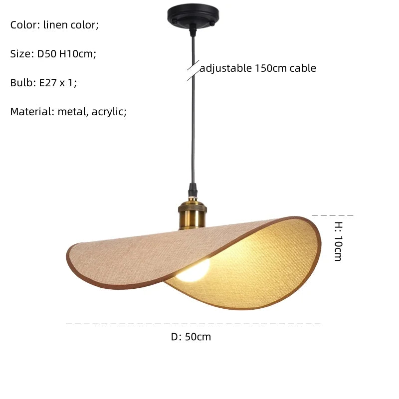 Decorbites™-Hutanhängerlampe: Retro-minimalistische E27-LED-Hängeleuchte für das Esszimmer
