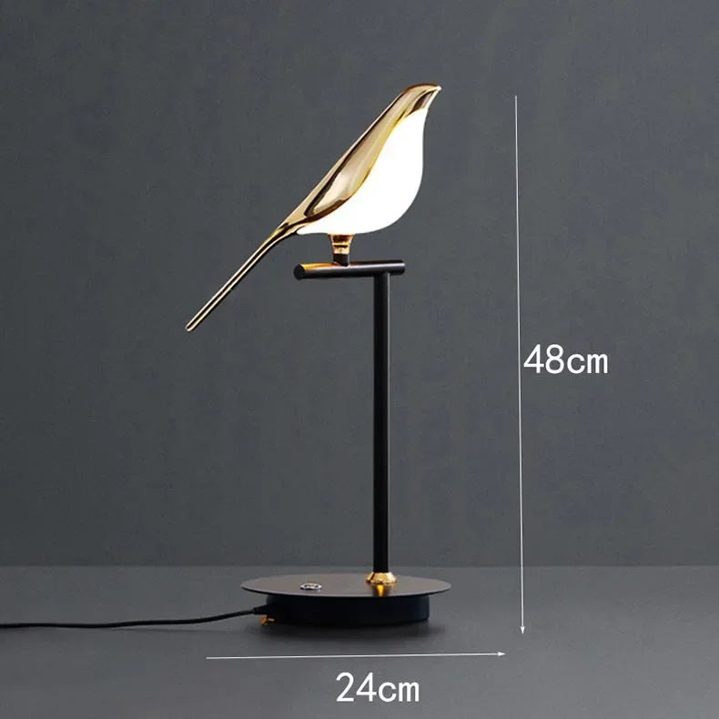 Decorbites™ LED-Vogel-Schreibtischlampe für Schlafzimmer und Wohnzimmer