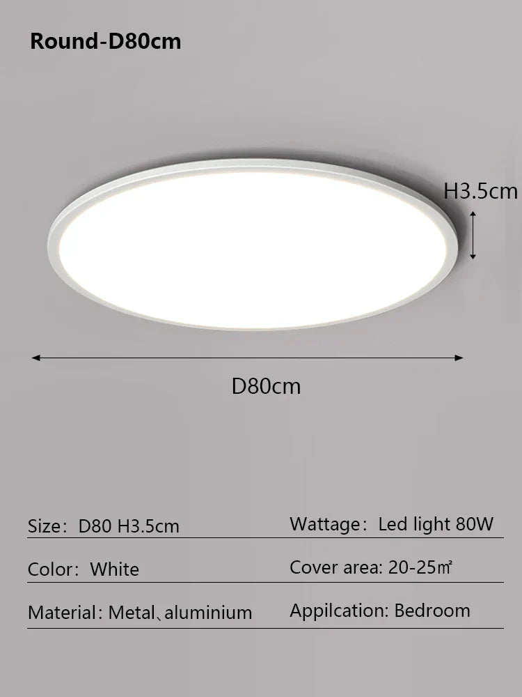 Decorbites™ LED-Deckenleuchte: Nordischer Stil Ultra-Dünne Quadratische Lampe für Wohnzimmer und Schlafzimmer