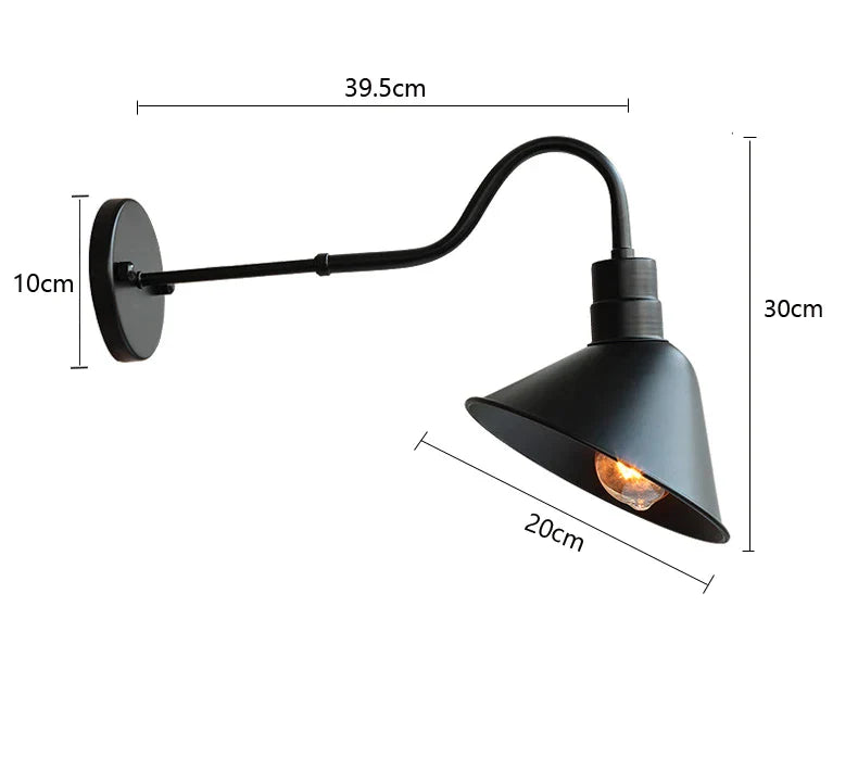 Decorbites™ Industrielle Außenwandlampe für Veranda Gartenscheinwerfer Treppen Schlafzimmerbeleuchtung
