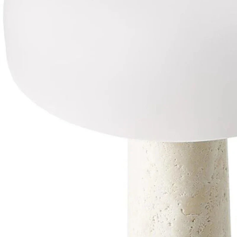 DecorBites™ Cream Marble Table Lamp: Modern LED Bedroom Lighting Fixture