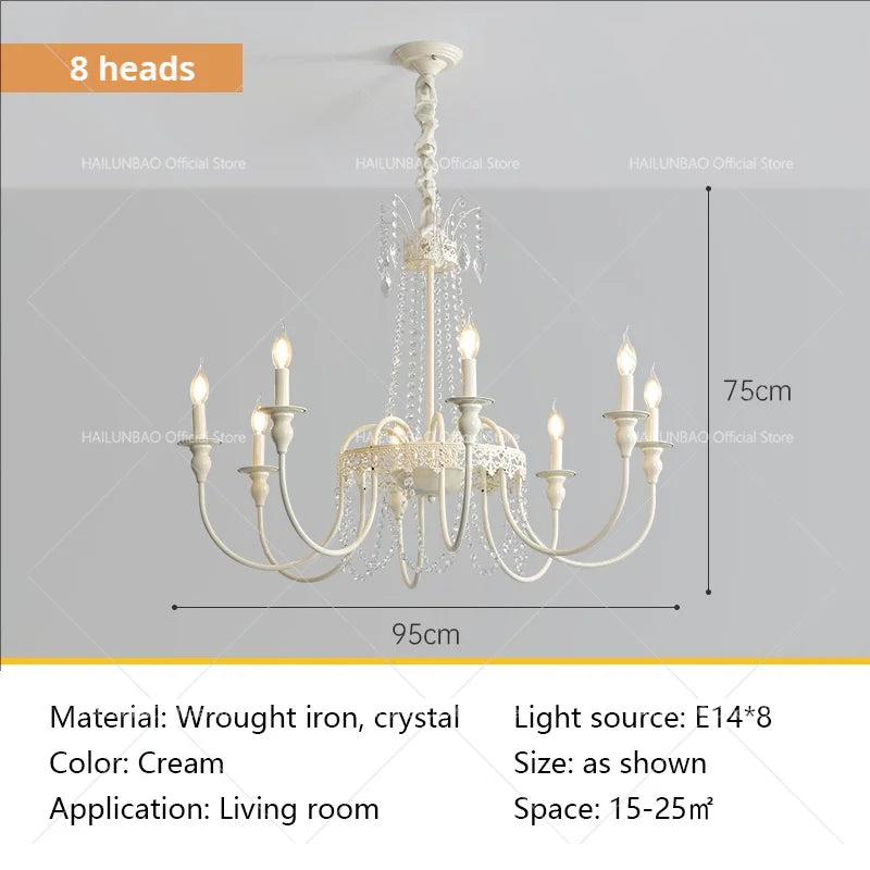 Decorbites™ Französisches Leichtes Luxus-Wohnzimmer-Lüster Amerikanische Atmosphäre Kerzenleuchte