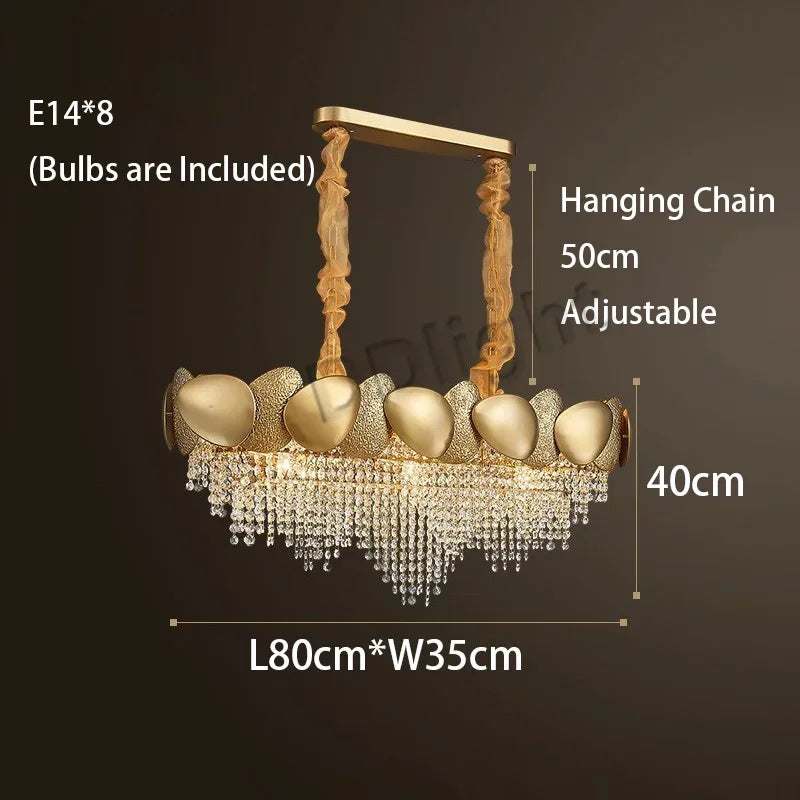 Decorbites™ Kristall-Quasten LED-Hängeleuchter | Moderne Luxus-Deckenleuchte für das Wohnzimmer