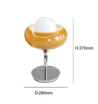 Decorbites™ Guzzini Moderne Bauhaus-Tischlampe Schlafzimmer Arbeitszimmer Wohnzimmer Retro Gelb Creme