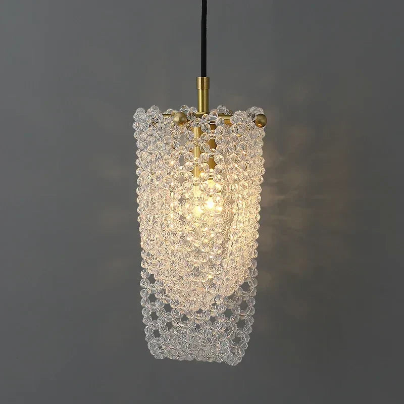 Decorbites™ Kristall-Quaste-Nachttisch-Hängeleuchte: Luxus-Beleuchtung für Schlafzimmer & Restaurant