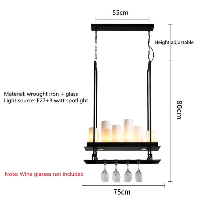DecorBites™ Glass LED Chandelier - Stylish Lighting for Home Decor & Dining Room