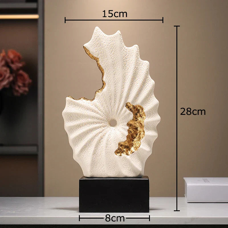 Decorbites™ Vergoldete Keramik-Landschaft Feng-Shui-Schreibtisch-Dekoration: Abstrakte Raumdekoration & Ästhetik