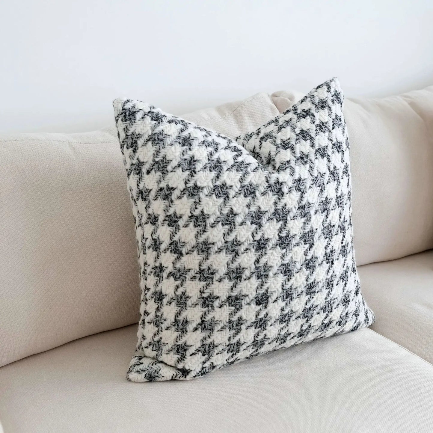 Decorbites™ Hahnentrittmuster-Häkel-Kissenbezug Nordisch Minimalistisches Dekokissen