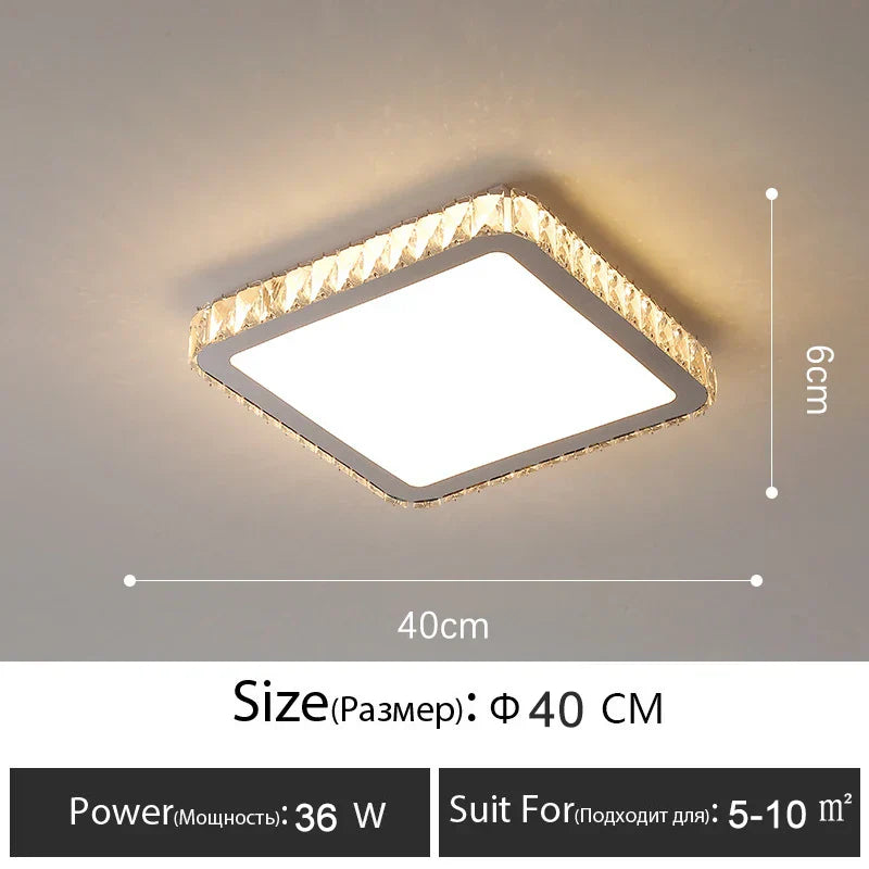 Decorbites™ Crystal-LED-Deckenleuchte: Luxuriöse goldglänzende Leuchte für das Wohnzimmer