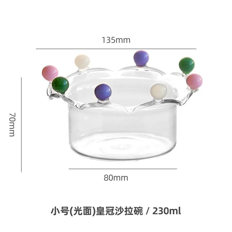 Decorbites™ Klar Glas Obstschale Teller Snackteller Kuchen Dessert Schale Große Kapazität