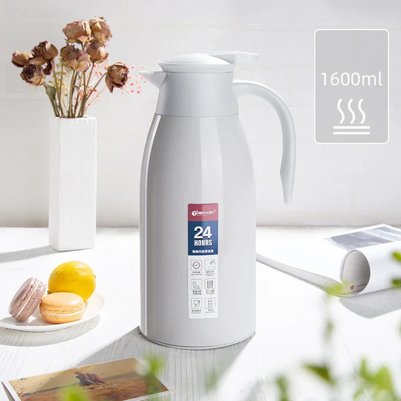 Decorbites™ InsulaVacuum Flasche mit Glasfutter Großkapazitäts-Thermos - Haushalts-Trinkgefäß zum Mitnehmen