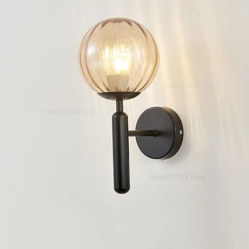 Decorbites™ Glas-Kugeln-Wandleuchte: Moderne Metall-Wandleuchten für die Dekoration von Wohnzimmer, Schlafzimmer und Heim