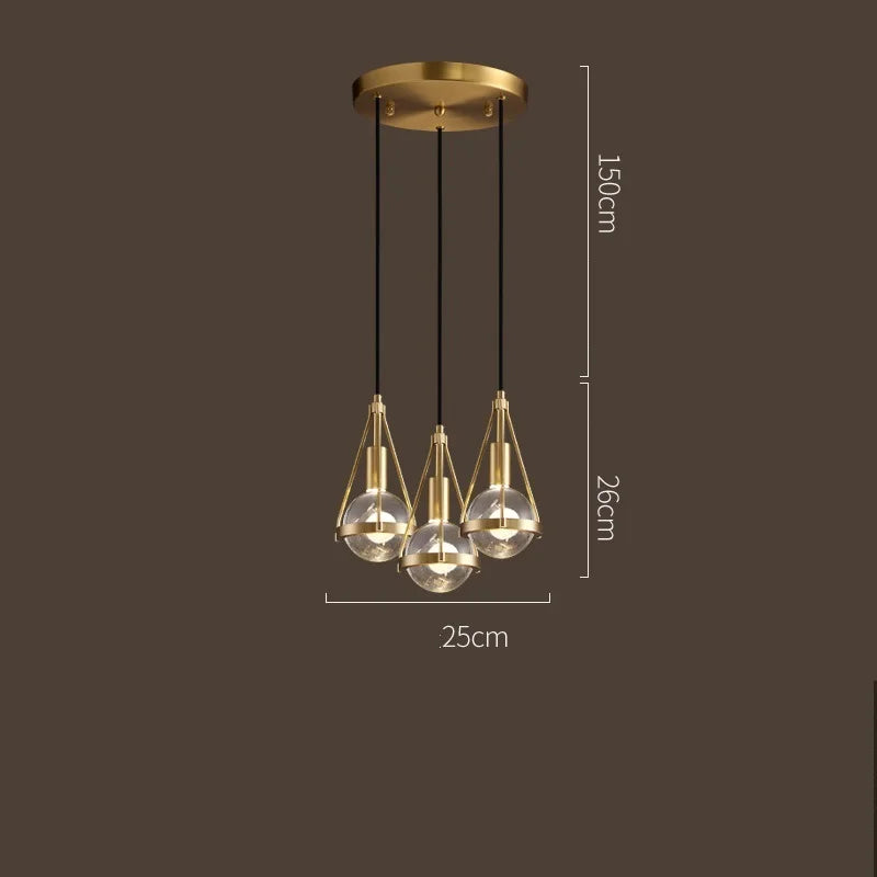 DecorBites™ Crystal Ball Pendant Lights - Nordic Modern Design for Home Lighting