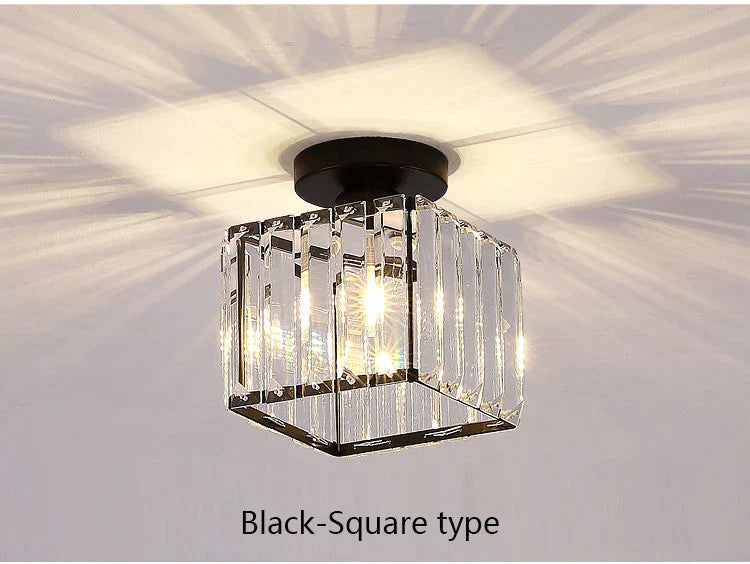 DecorBites™ Crystal LED Chandelier for Aisle, Hallway, and Living Spaces