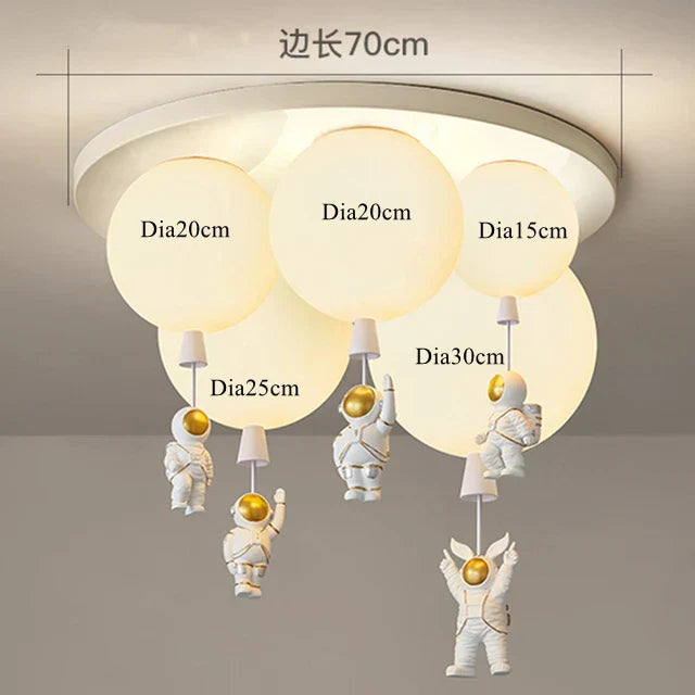 DecorBites™ Astronaut Space Ball Ceiling Lamp for Kids Room or Corridor