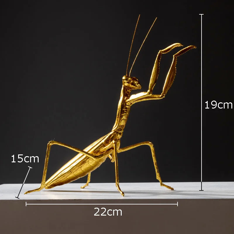 Decorbites™ Goldene Honigbiene Insektenstatue Schreibtischdekoration für das Wohnzimmer