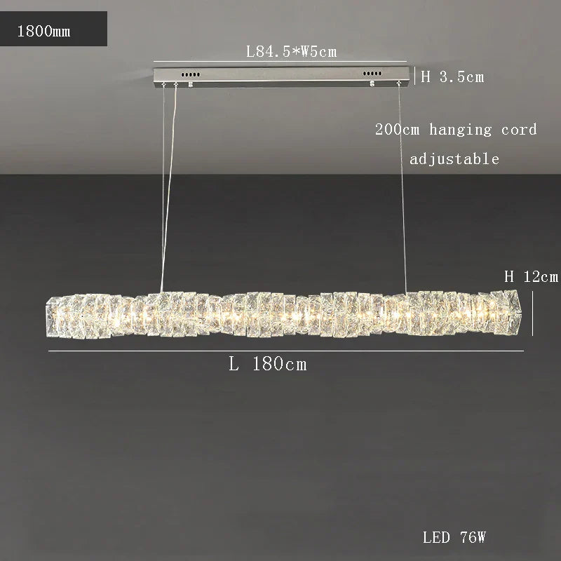 Decorbites™ Glasleuchter LED-Deckenleuchte modern für Wohnzimmer Hotel Speisesaal