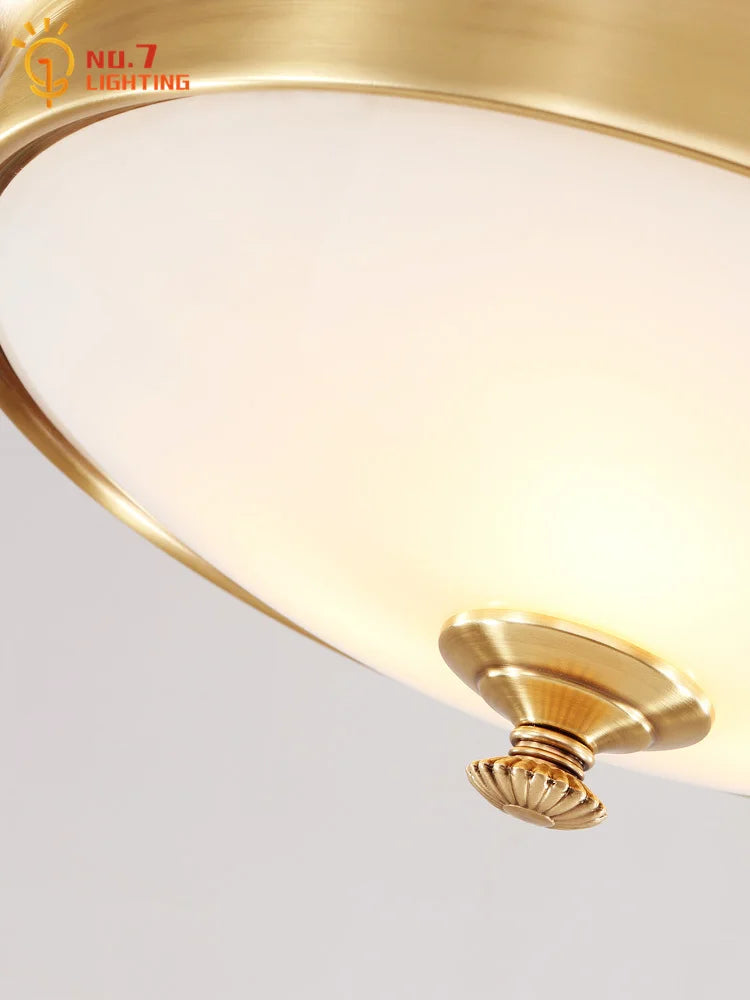 Decorbites™ Gold-Luster Kupferdeckenleuchte LED E14 Minimalistisches modernes Lichtarmatur